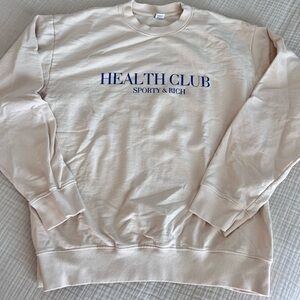 Sporty & Rich Off-White Health Club Sweatshirt